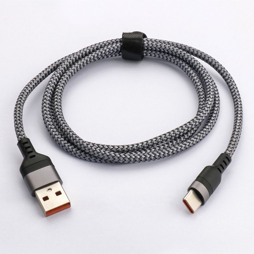 Weave USB TYPE C Cable Red/Black Quick Charging Cable Durable Fast Charge Cable Mobile Device