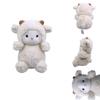 Soft And Huggable Plush Polk Lamb Doll For Kids Perfect Home Decoration And Christmas Gift