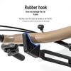 Adjustable Bicycle Wall Mount Rack with Silicone Protection, 40kg Capacity, Space-Saving Design.