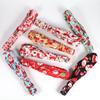 Elastic Santa Claus & Reindeer Print Headband with Bells - European & American Style Hair Accessory
