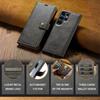 Magnetický flip kožené pouzdro na telefon pro Samsung Galaxy S25 FE S25 Edge S24 Ultra S23 Plus S22 S21 S20 Note 20 10 2 v 1 Odnímatelná peněženka kryt na karty Etui