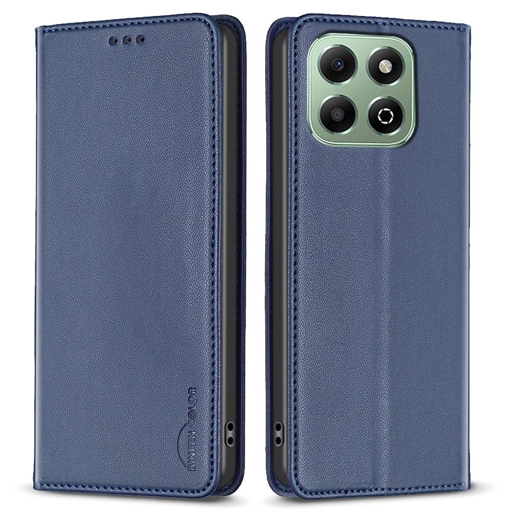 BINFEN COLOR BF18 For Honor X6b 4G Case Card Holder Stand Flip Leather Phone Cover