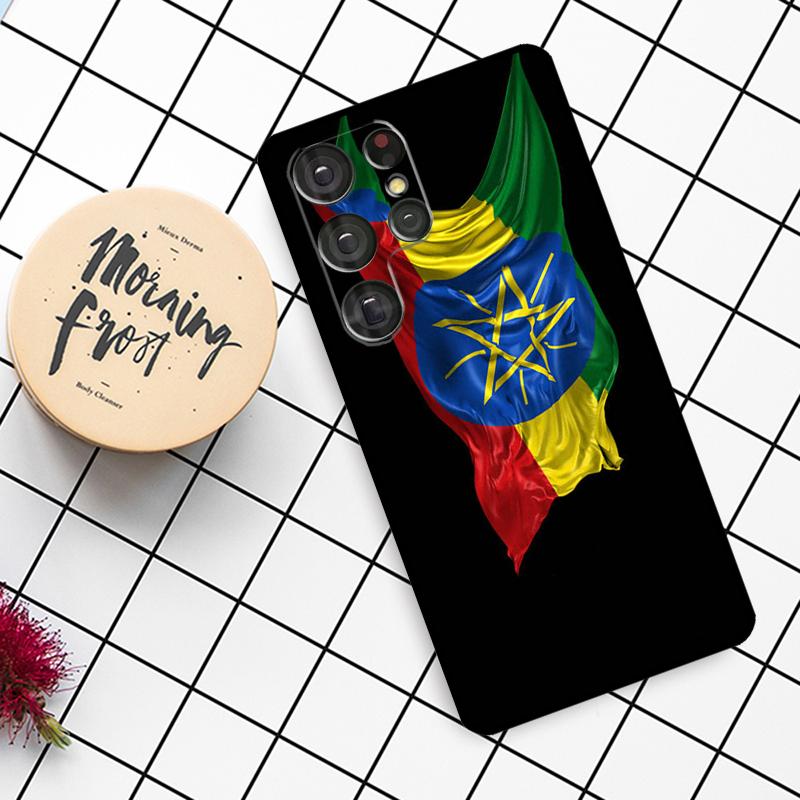 Ethiopia Flag Case For Samsung Galaxy S24 FE S20 FE S21 S22 S23 S24 S25 Ultra S9 S10 S25 Plus Phone Cover