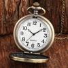Antique Bronze Crane Elephant Animal Quartz Pocket Watch Analog Clock Round Dial