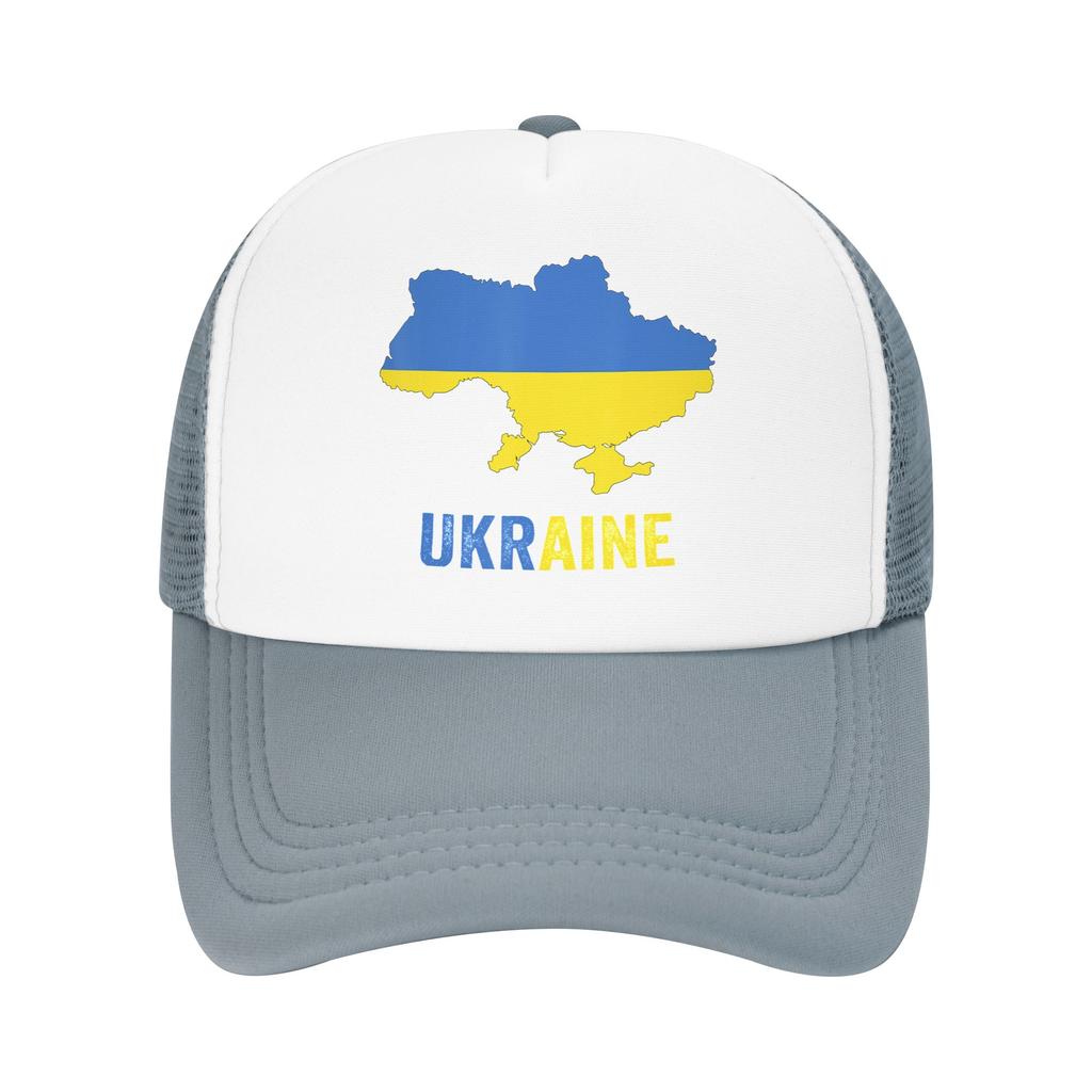 Ukraine Map Ukrainian Mesh Baseball Cap Unisex Women Fashion Sun Hat Hats Adjustable Summer Trucker Cap