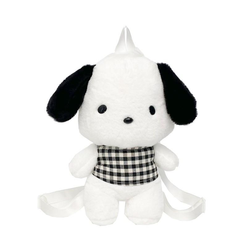 Plush Pochacco Nailong Backpack With Nylon Lining And Easy Open Bags Pocket