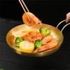 Handled Stainless Steel Frying Pan 18/20cm Snack Dish High-quality Serving Plate  Barbecue