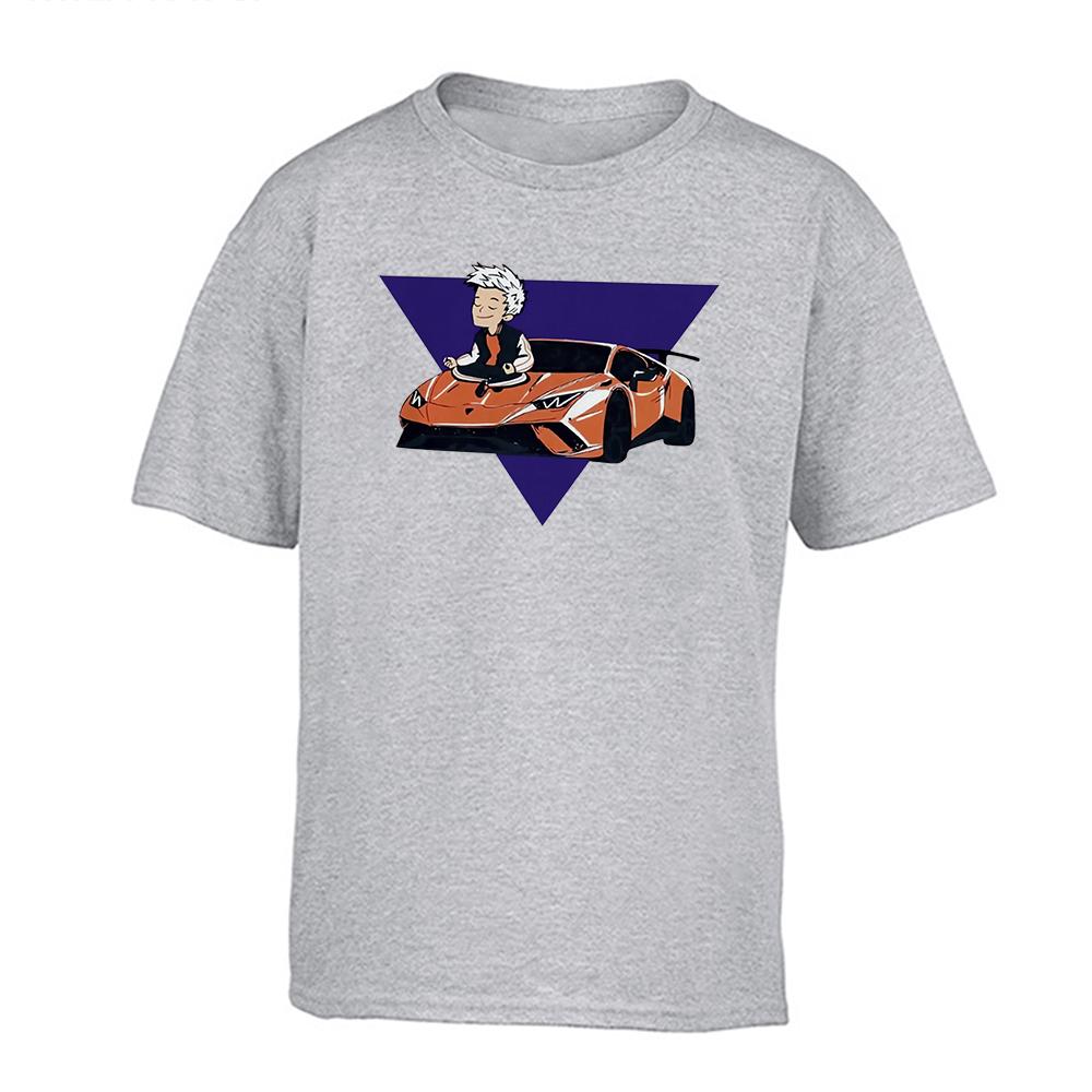 

Детские футболки из 100% хлопка Merch A4 с принтом Ламба, повседневный комплект семейной одежды, модные топы для мальчиков и девочек S