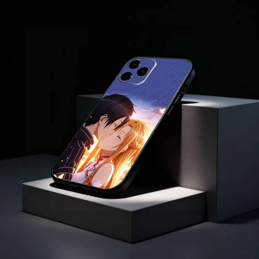 VRMMORPG Sword Art Online Phone Case Silicone Soft For IPhone 17 16 15 14 13 12 11 X XR Plus Pro Max Plus