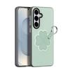 Case for Galaxy S26 - PC+Leather/PU, Green, With Ring