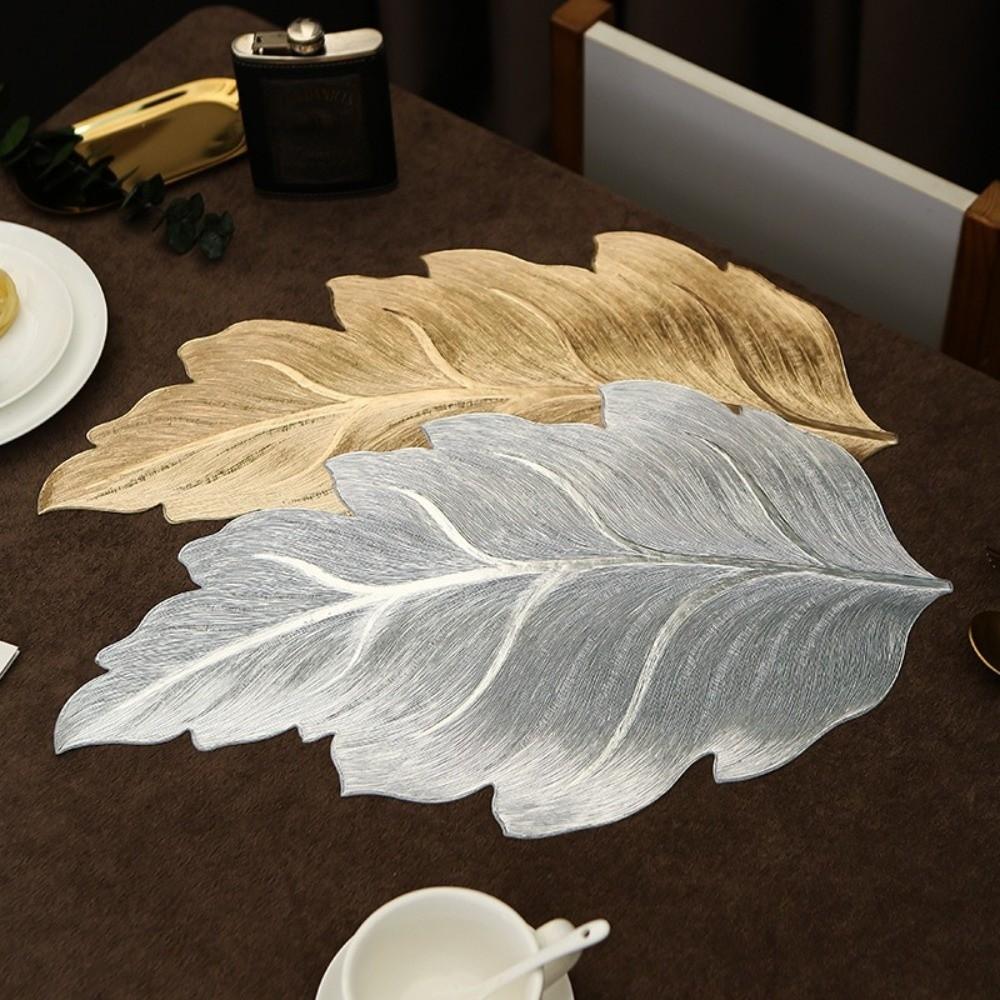 2Pcs Anti-stain PVC Table Mat Waterproof Decorative Table Mat Cup Coaster  Restaurant