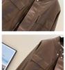 Damen Modische Retro Biker Lederjacke - 2025 Herbstkollektion, Vielseitiges Kurzes PU-Design