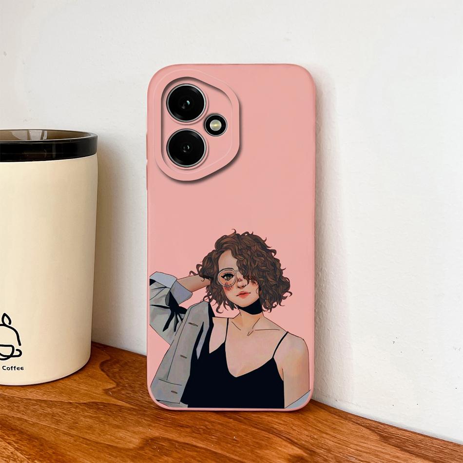 Case For Honor 400 Pro Global Cartoon Dinosaur Back Cover Liquid Silicone Full Protection Durable Shockproof Phone Protectors