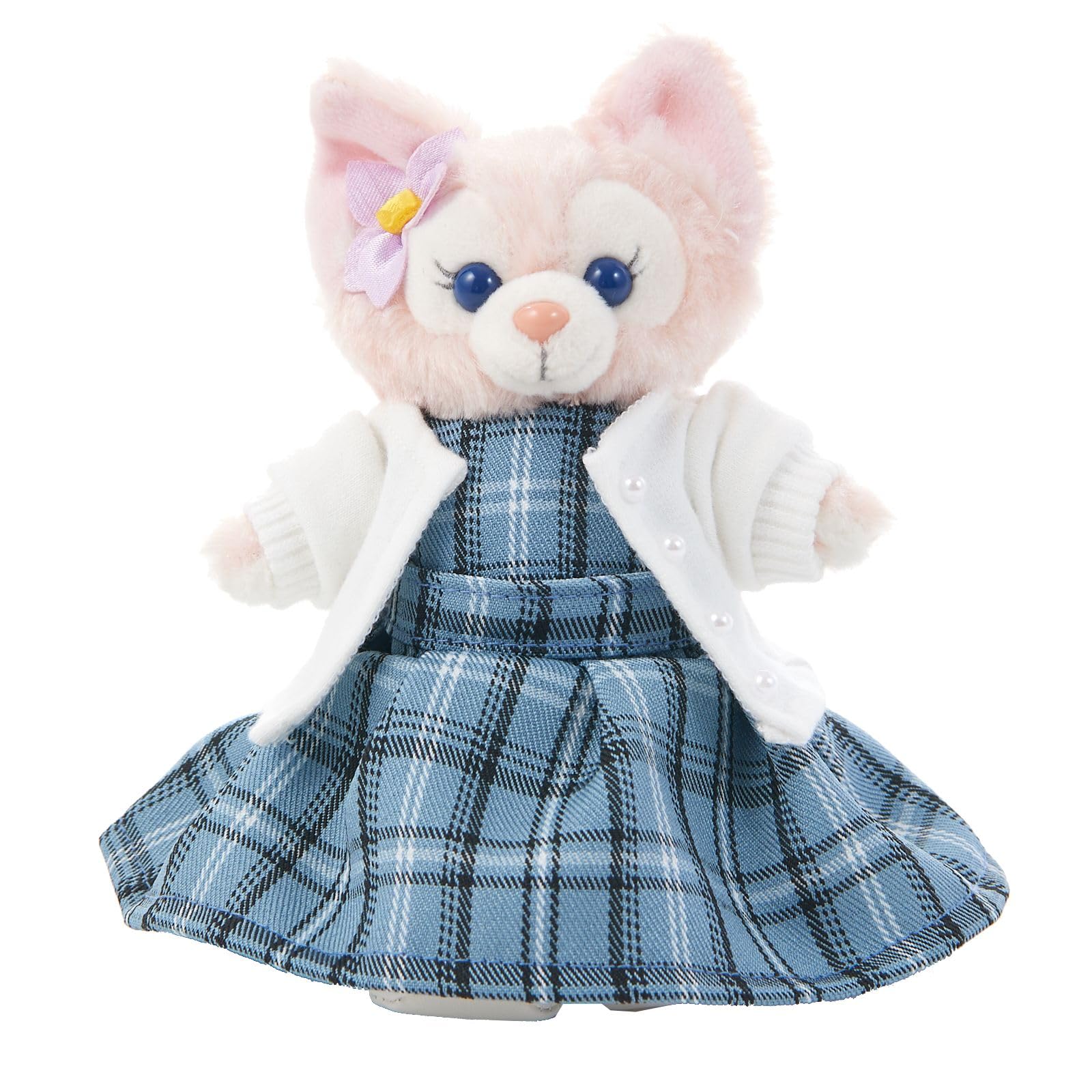

B873R Analog Dress and Cardigan Coordination Layering Linabell Plush Toy Badge Наповнена сумка 14 см Костюм Костюм ручної роботи [atelier_memory]
