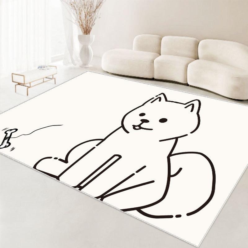 Cartoon Style Living Room Carpet Children's Room Home Carpet Bedroom Full Bed Carpet Anti Slip Dirt Resistant Washable Carpet