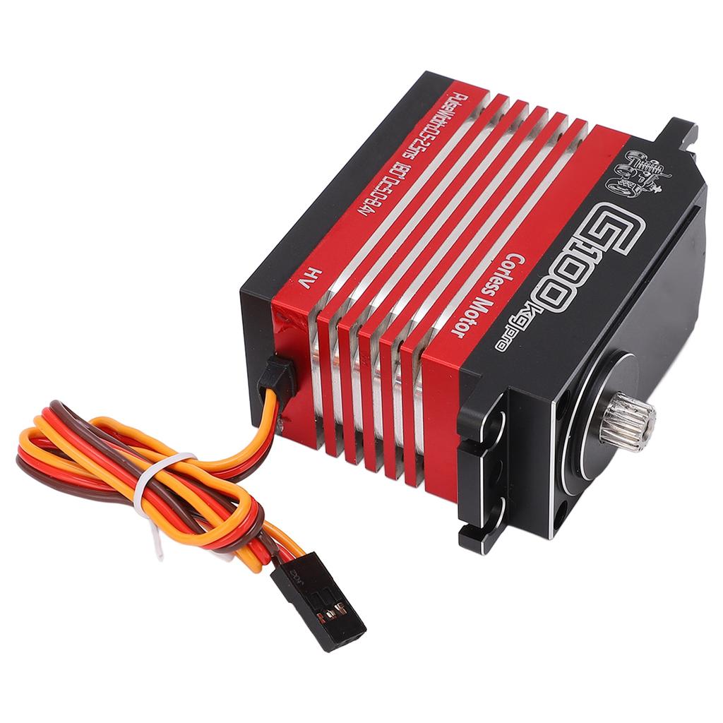 Servo Motor G100 Pro 100KG Metal Steering Arm Torque Digital Model Steering Gear for 1:5 1:6 RC Car Robot Boat