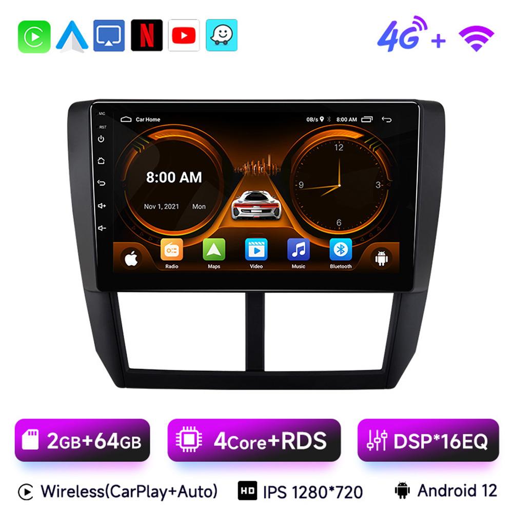 JIUYIN Android 13 Carplay Car Radio For Subaru Forester 3 SH 2007-2013 For Impreza GH GE 2 Din Multimedia Player 2 Din Head Unit