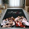 HD Stray Kids Kpop Star Living Room Non-Slip Area Rug Soft Carpet for Bedroom Kids Playroom Sofa,Home Decor Doormat Gift