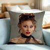 Ariana-A Grande-E Singer Square Double-Sided printed Pillow Case Bedroom Bedside Pillow Sofa Cushion Cover Gift