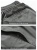 Men's Loose Fit Cotton Casual Pants with Multiple Pockets - Plus Size, Straight Leg, Ideal for Spring/Summer.