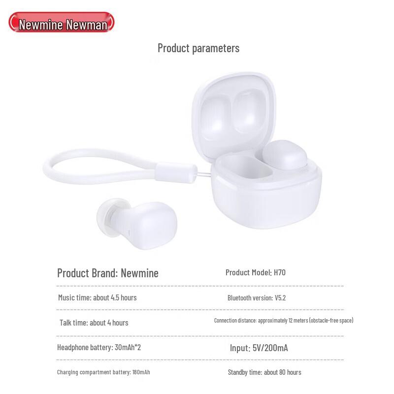 Newmine H70 HiFi TWS Bluetooth Earbuds