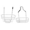 Metal Iron Wall Mounted Bathroom Basket 2 Layer Punch   Bathroom Shelves Toilet Accessories