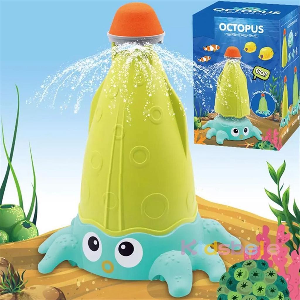 Outdoor Water Spray Sprinkler for Kids and Toddlers Backyard Spinning Rocket Sprinkler Toy Water Toys for Toddlers Boys Girls