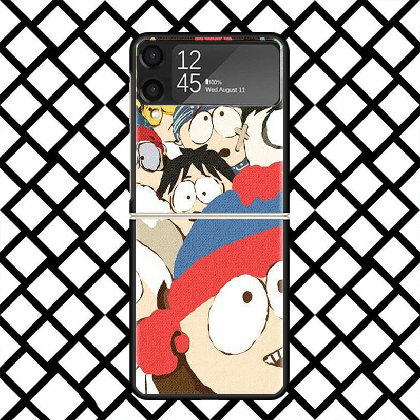 Cartoon S-South P-Parkes Phone Case For Samsung Z Flip 7 6 5 4 3 Galaxy ZFLIP7 ZFlip6 5G Flip5 Flip4 Flip3 5g Black Hard Cover