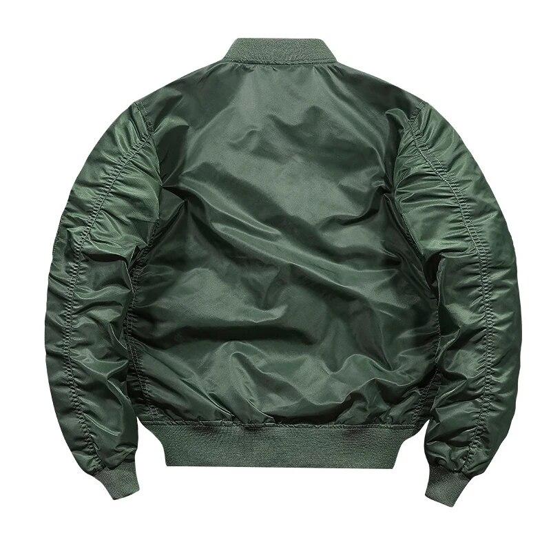 Spring Autumn Bomber Jacket Men Women Military Fly Jacket Varsity Baseball Flight Coat Mens Windbreaker Mens Clothing