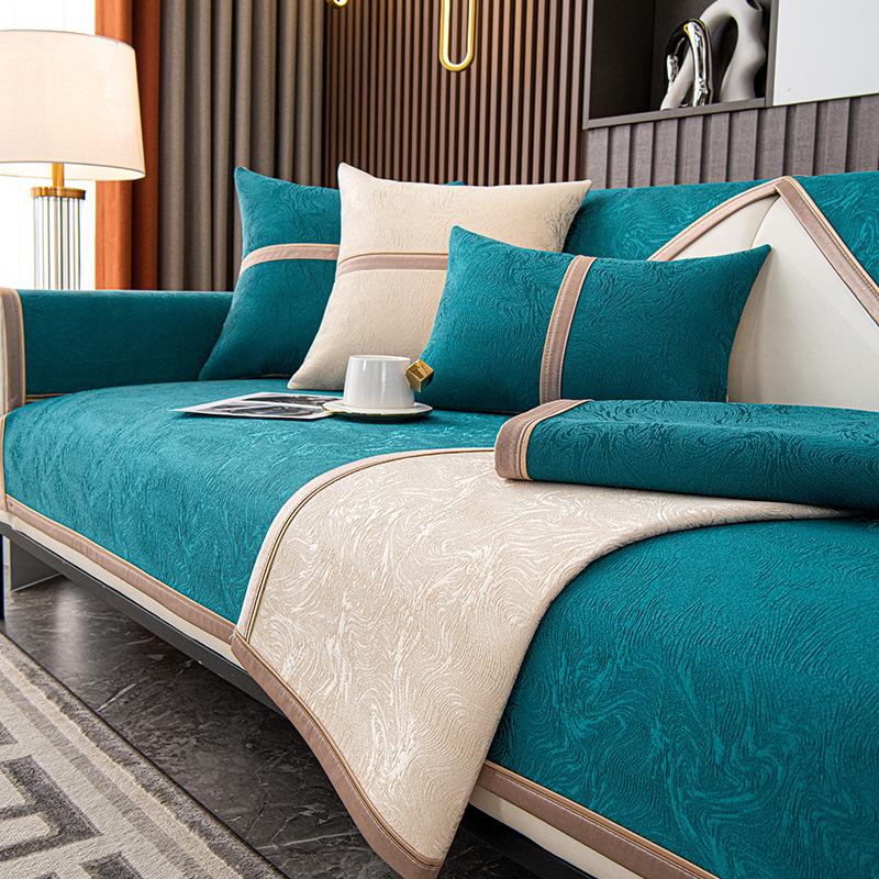 Chenille Sofa Cushion Four Seasons Universal Three Seats One Imperial Concubine Sofa Cover Cover Cloth High Sense