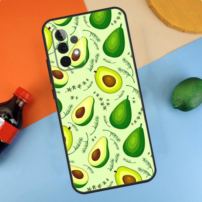 Avocado Collage Case For Samsung Galaxy A34 A54 A14 A35 A55 A15 A56 A36 A26 A16 A06 A12 A22 A32 A52 A13 A53