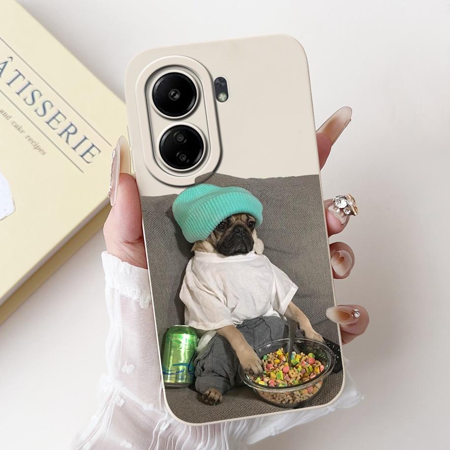 For Xiaomi Redmi 13C 4G Case Cute Cartoon Panda Capa Shockproof Silicone Phone Cover For Xiaomi Poco C65 Redmi13C 13 C 4G Bumper