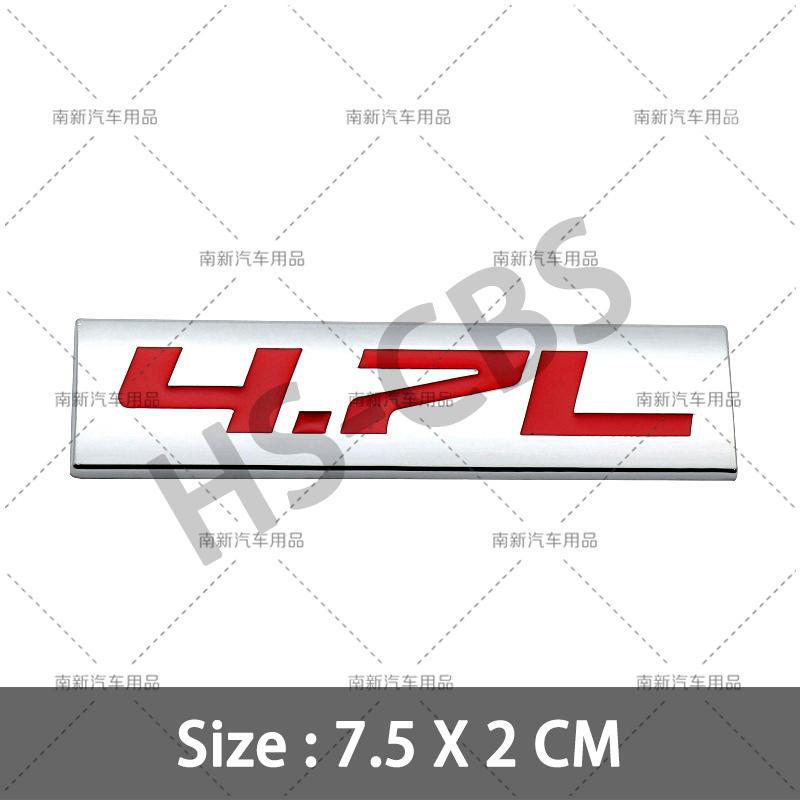 fsbn3 3D Metal 4.0L 4.6L 4.7L 5.0L 5.3L 5.7L Car Rear Trunk Emblem Badge For Jepp Dodge  Volvo Ford Cadillac Chevrolet  Honda Toyota