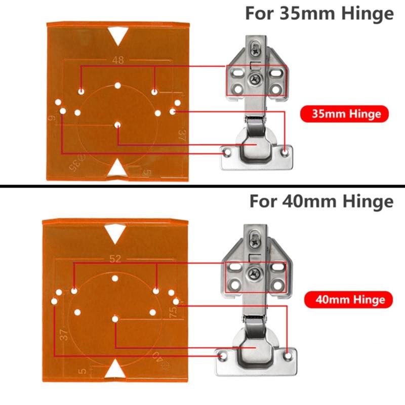 Multipurpose Plastic Hinge Jig For 35mm 40mm Cabinet Hardware Quick Alignment System Concealed Hinge Jig