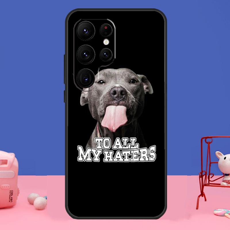 Pit Bull Lovely Pet Dog Pitbull Case For Samsung Galaxy S23 S22 S24 Ultra S8 S9 S10 Plus Note 10 20 Ultra S20 S21 FE Cover