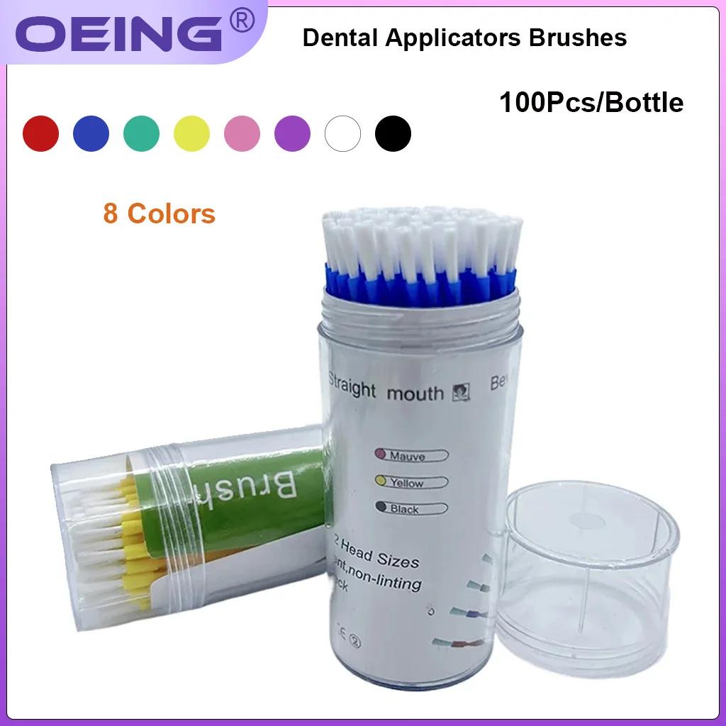100 Stück Dental Microbrush Applikatoren Einweg Micro Bürste Biegsamer Langer Stiel Bürste Zahnaufhellung Mund Zahnarzt Reinigungs Werkzeuge