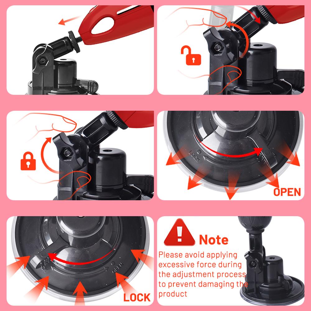 9 Vibrating Sex Machine Thrusting Dildo Vibrator G Spot Clitoral Massage Penetration Suction Disk Adult Sex Toys for Women Men