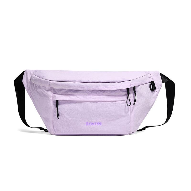 Outdoor Sports Shoulder Bag Women's Chest Bag Lightweight Waterproof Nylon Crossbody Bag