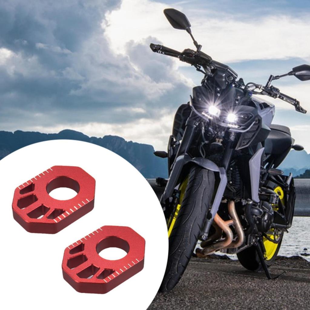 1 Paar Dirtbike Hinterachsblöcke Kettenspanner Einsteller Aluminiumlegierung für Crf250L
