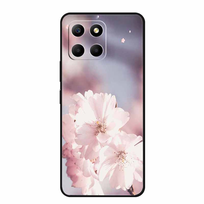 Etui For Honor X6a Zwierzęta TPU Silikon Miękki Tylny Pokrowiec na Telefon dla Huawei Honor X6a HonorX6A 2023 Ochronny Wilk Czarny Fajny Capa