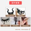 20.26 million Halloween Costume Adult Sexy Reaper Vampire Diablo Goth Dress cos Costume