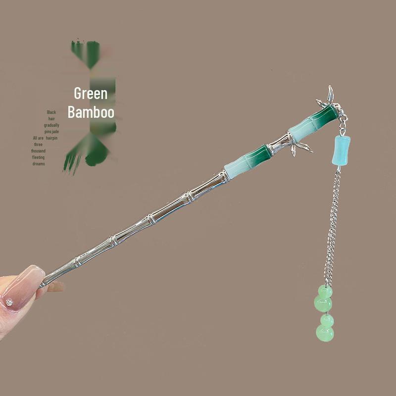 Traditional Sandalwood Hairpin for Chinese Cheongsam & Hanfu Updo