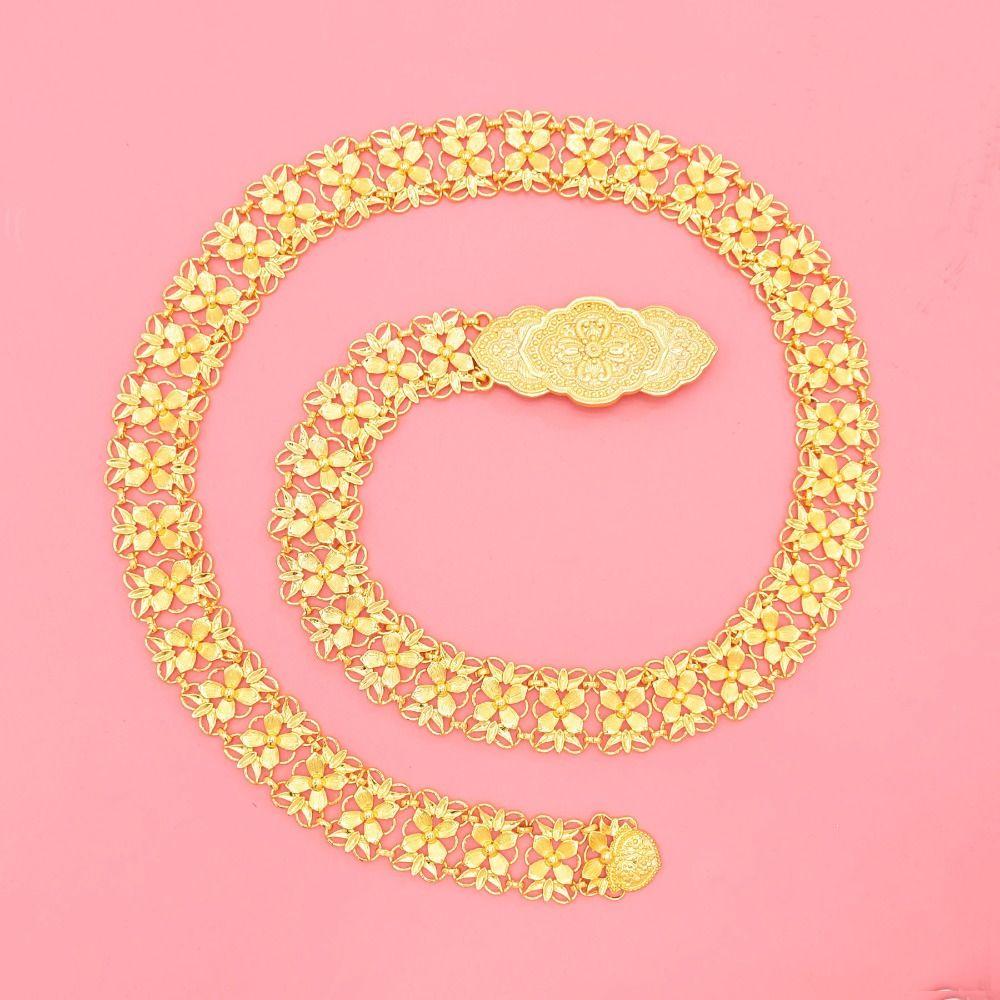 Metal Ethnic Style Belt Tassel Dance Dress Belt Chains Classic Gold Belt  Festival Accessory