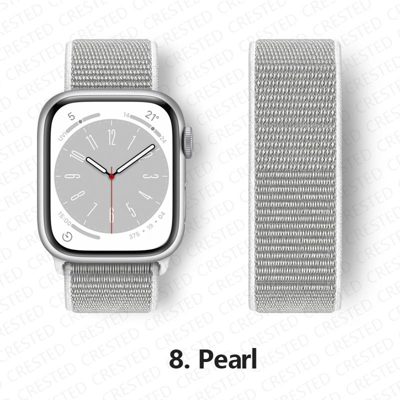 Nylon Strap For Apple Watch 10 Bands 46mm 44mm 40mm 45mm 41mm 49mm 42mm 38mm Bracelet Correa iwatch Series 8 se 7 6 3 9 11 40 mm
