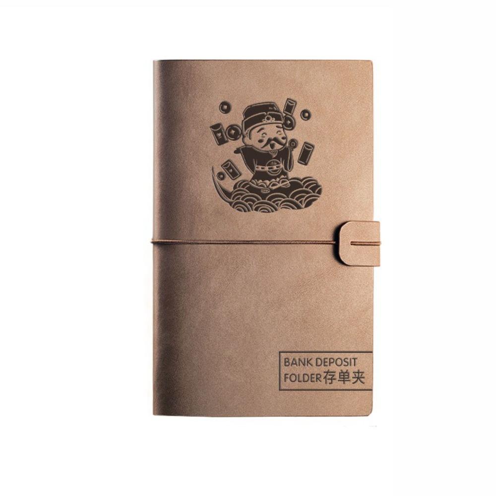 

Многоразовый денежный бюджетный блокнот на кольцах, блокнот для сбережений, планировщик счетов, билет коричневый