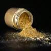 Nagelglitzer Glänzendes Glimmer-Perlenpulver 1 Flasche Gold-Weiß Hochglanz für DIY Harz Seife Kerze Bastelherstellung