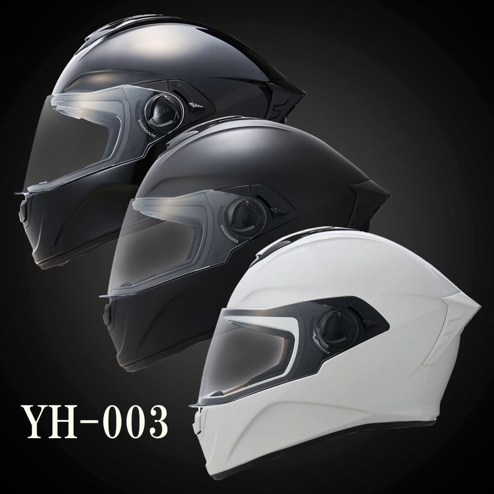Value for Money and Yamashiro Helmet Motorcycle Helmet with Inner Matte M Size Fits All Removable Asian [YH Series Trust] YH-003 Full-Face Visor,