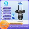 V380 Outdoor 4G HD Home Surveillance Camera with Triple Lens and Mobile Remote Access