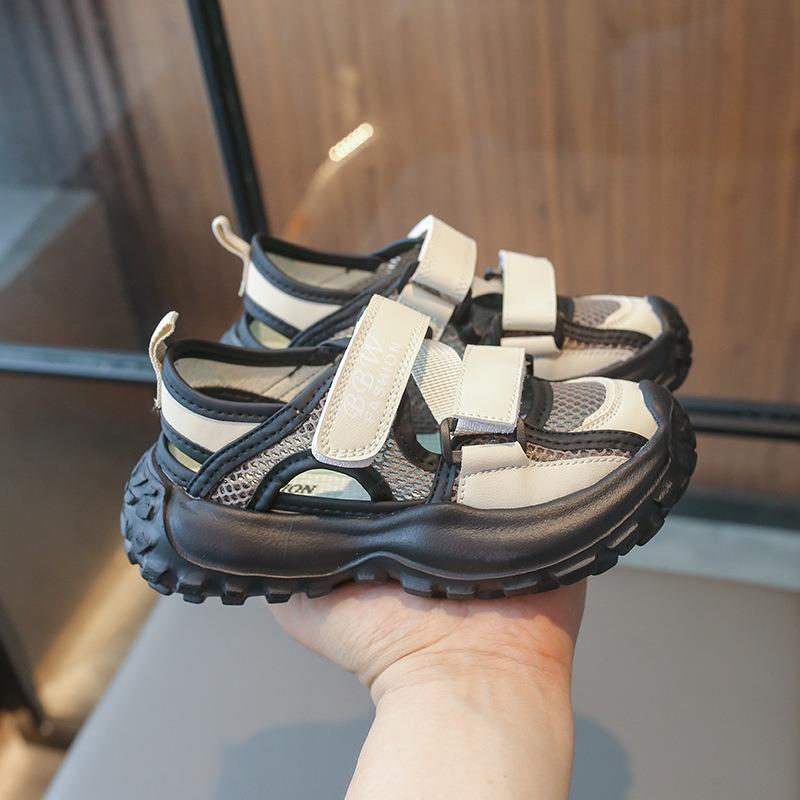 Boys & Girls' Sport Sandals Children's Closed-Toe Hollow Mesh Shoes for Toddlers & Youth Casual Soft Comfortable Kids Shoes