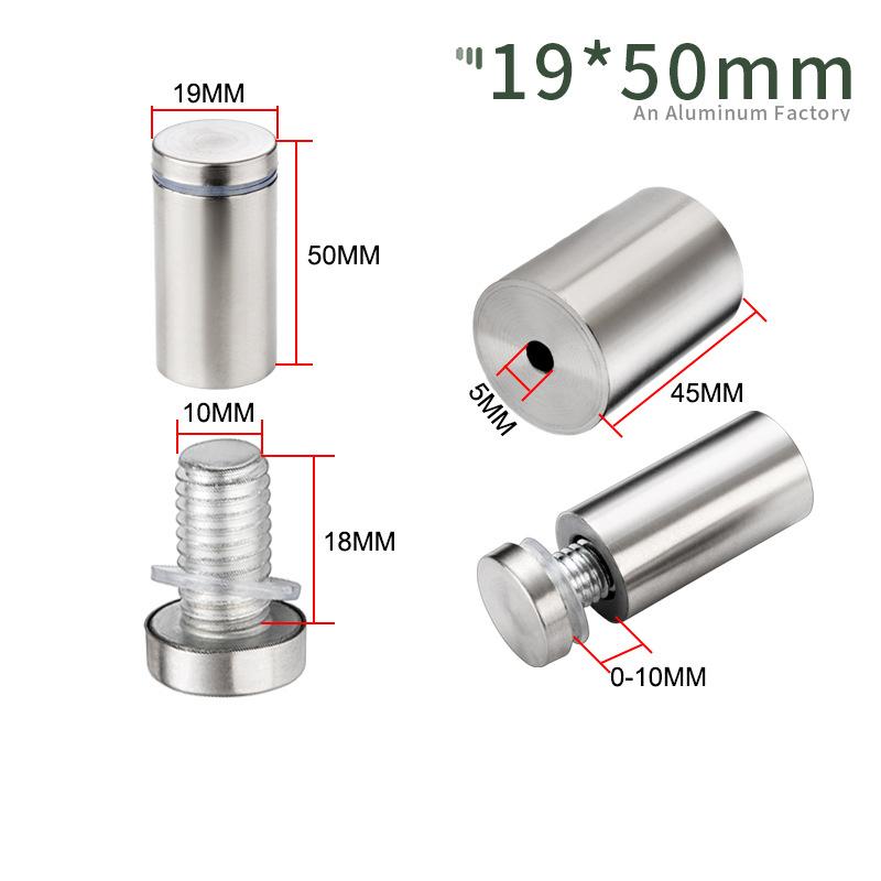 10 PC Advertisement nail stainless steel screws with decorative holes for decorative cover of ceramic tile acrylic glass